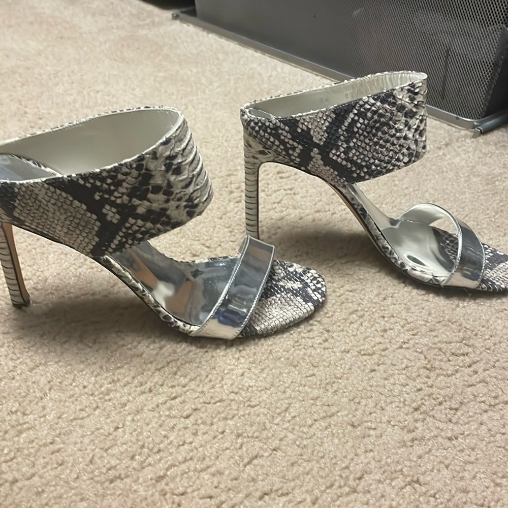 Stuart Weitzman Python Myslide Mule Sandal Size 8… - image 1